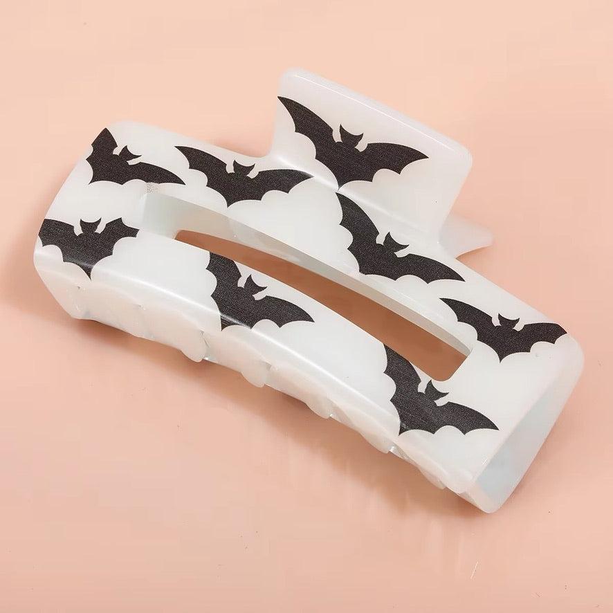 1 piece halloween pattern glow in the dark hair claw clip|hair clip|barrette|hair accessories