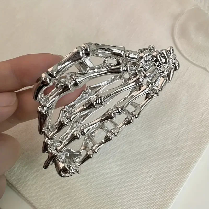 Retro Y2K Skull shaped Hair Claw Clip
