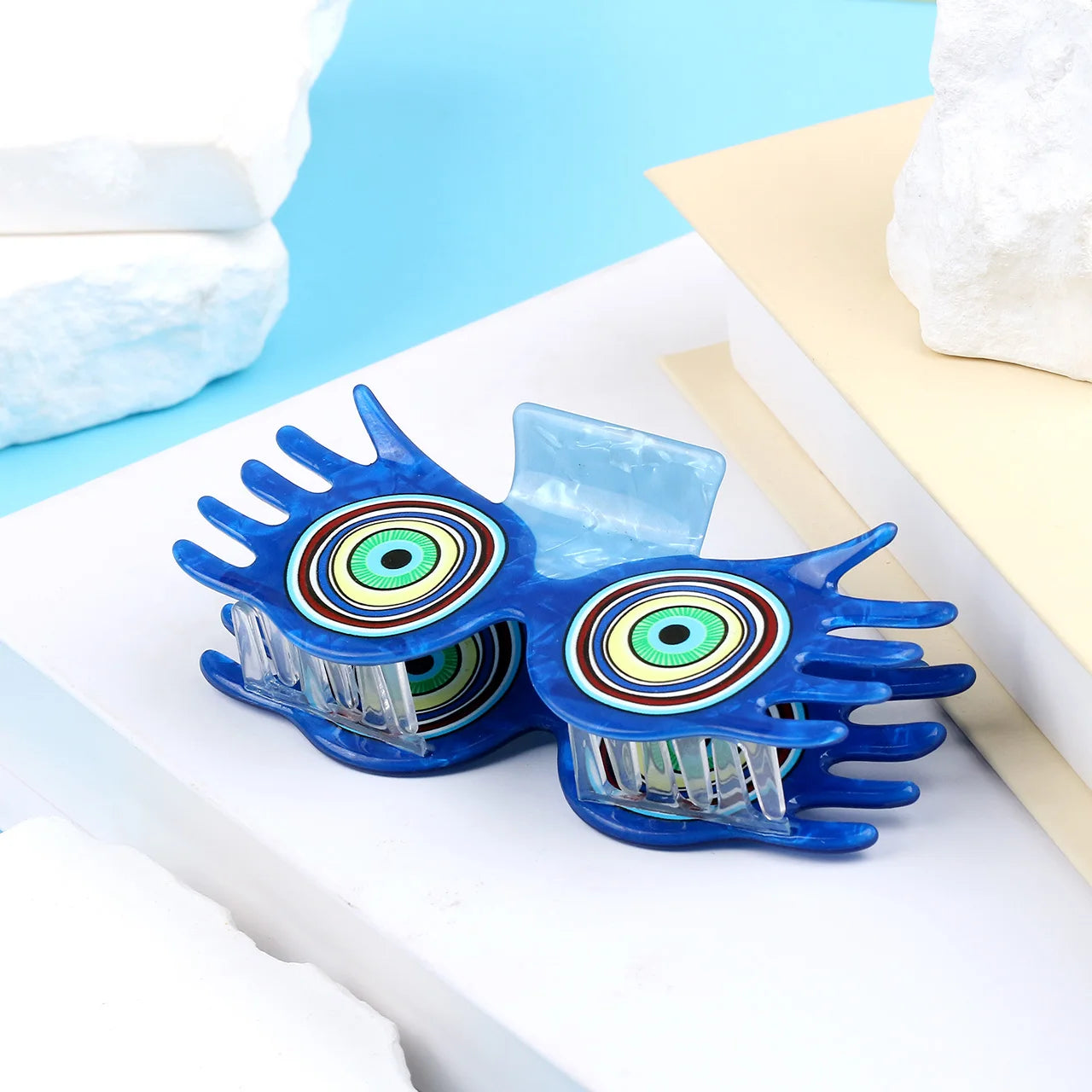 1 piece cartoon eye glasses hair claw clip|harry hair clip|barrette|hair accessories