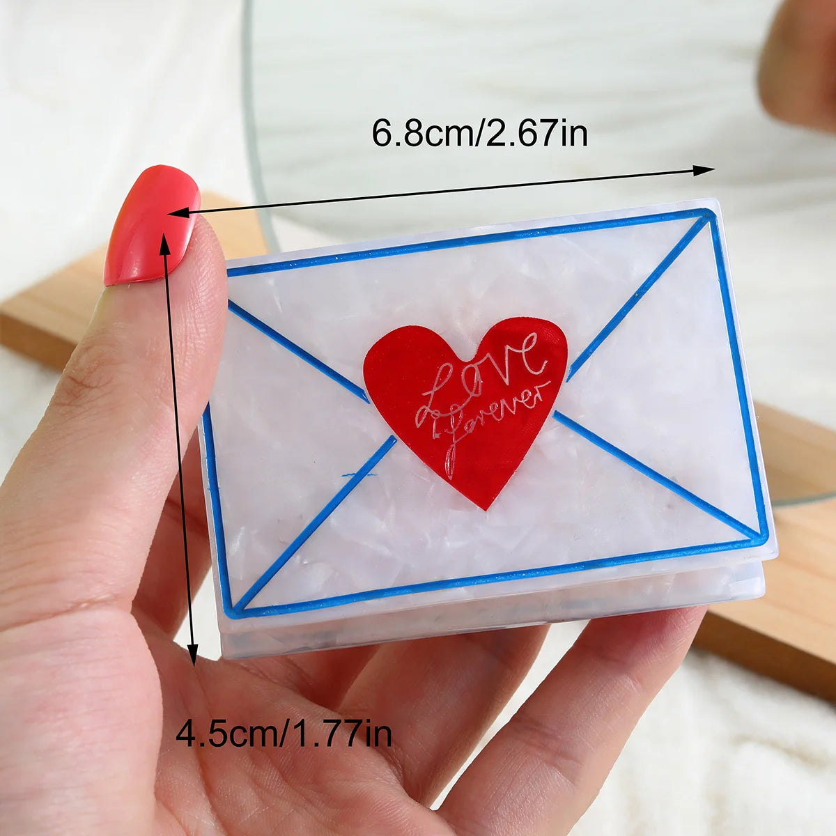 1 piece envelope mail hair claw clip|hair clip|barrette|hair accessories