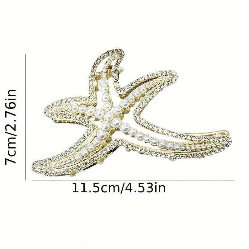 1 piece elegant starfish hair claw clip|hair clip|barrette|hair accessories