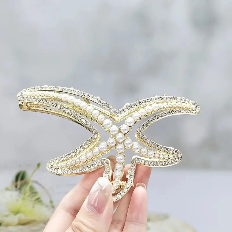 1 piece elegant starfish hair claw clip|hair clip|barrette|hair accessories