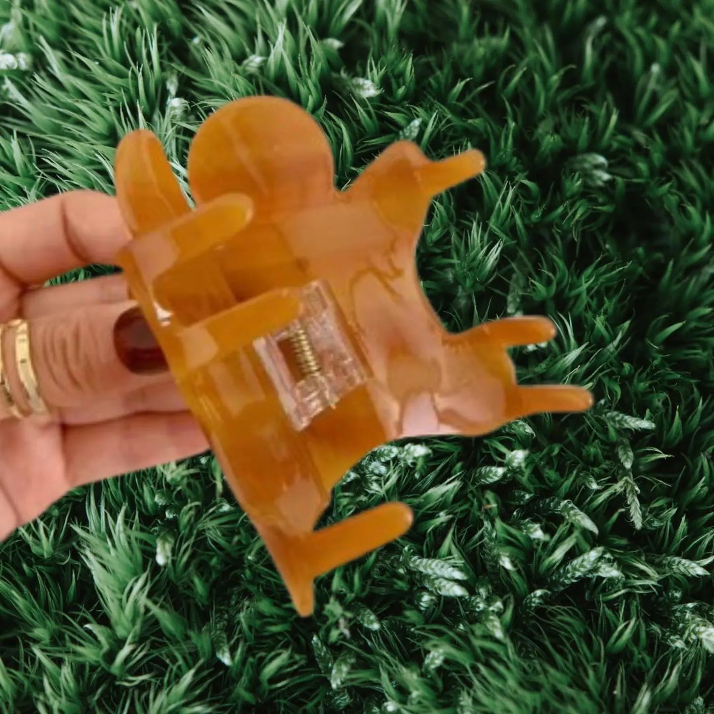 1 piece gingerbread man hair claw clip|hair clip|barrette|hair accessories