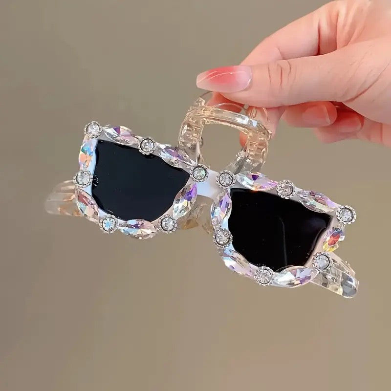 1 piece fashion sunglasses hair claw clip|hair clip|barrette|hair accessories