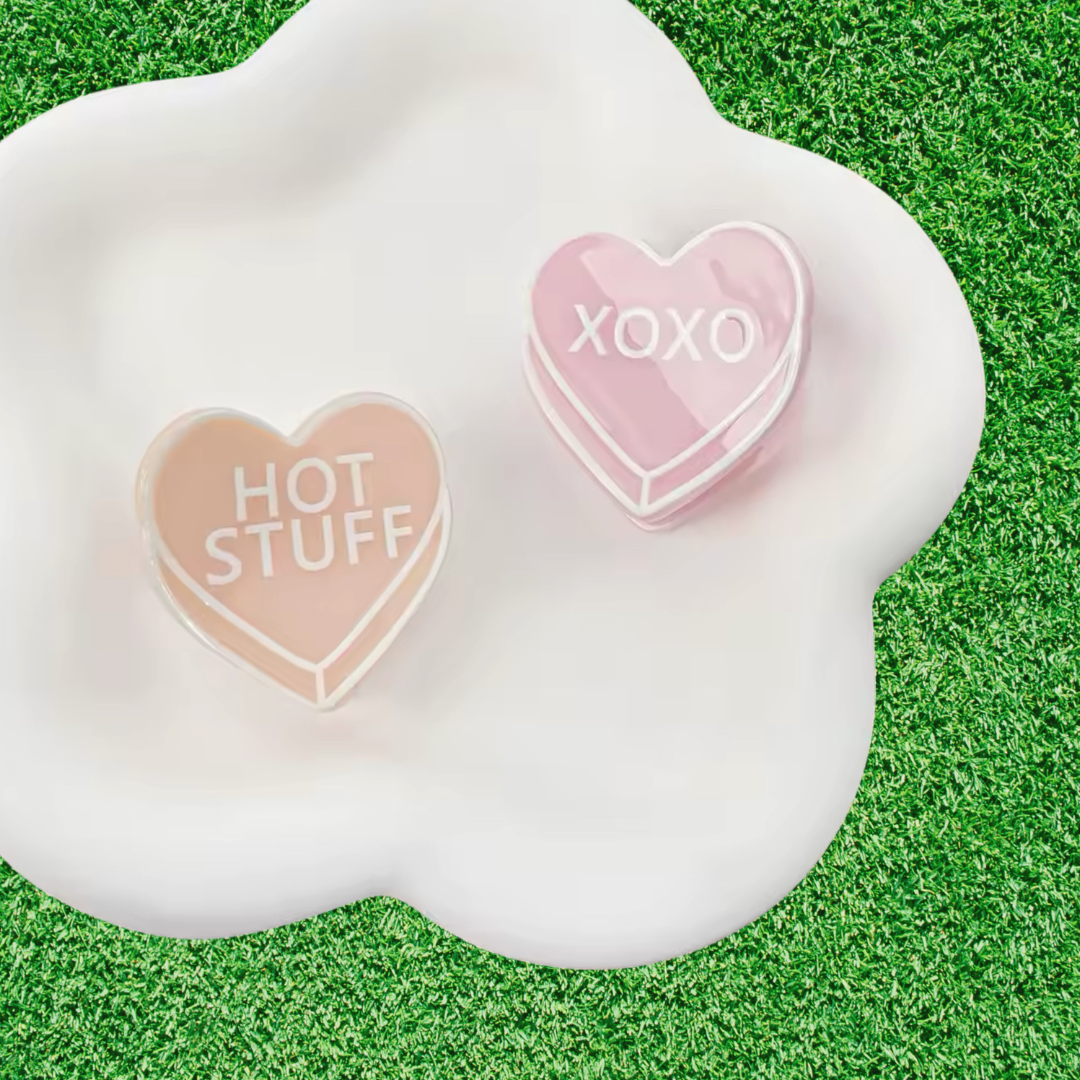 1 piece heart valentines message hair claw clip|hair clip|barrette|hair accessories