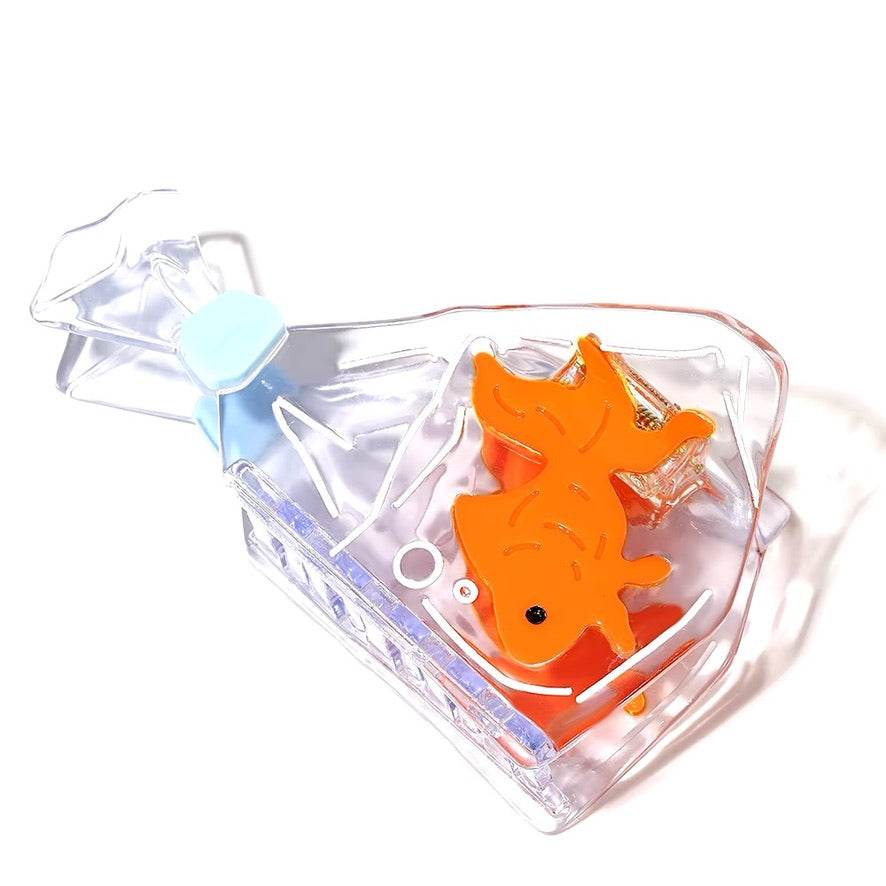 1 piece fish in a bag hair claw clip|hair clip|barrette|hair accessories