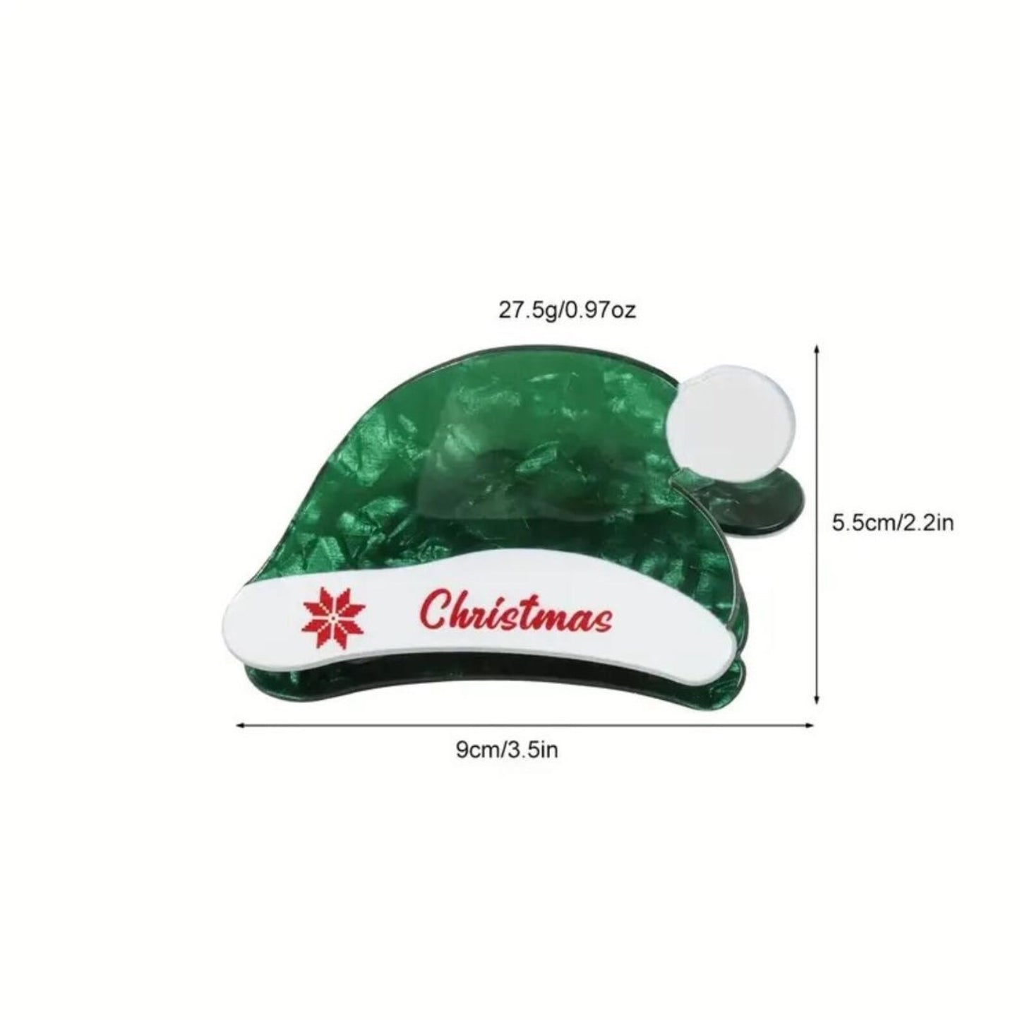 1 piece santa hat hair claw clip|hair clip|barrette|hair accessories