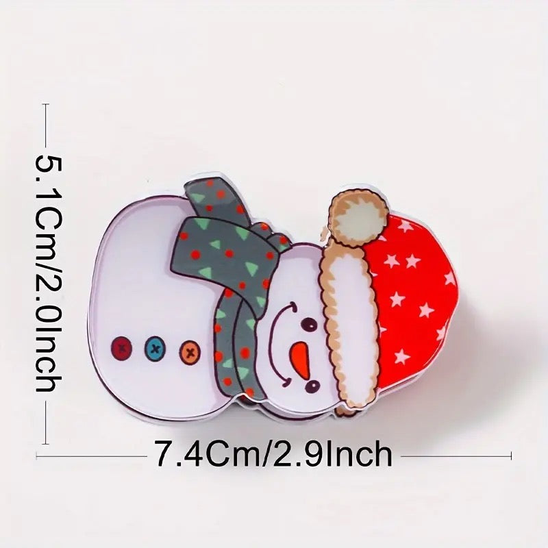 1 piece Snowman hair claw clip|hair clip|barrette|hair accessories