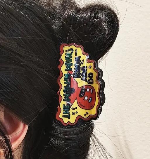 1 piece "Do you know the muffin man" hair claw clip|hair clip|barrette|hair accessories