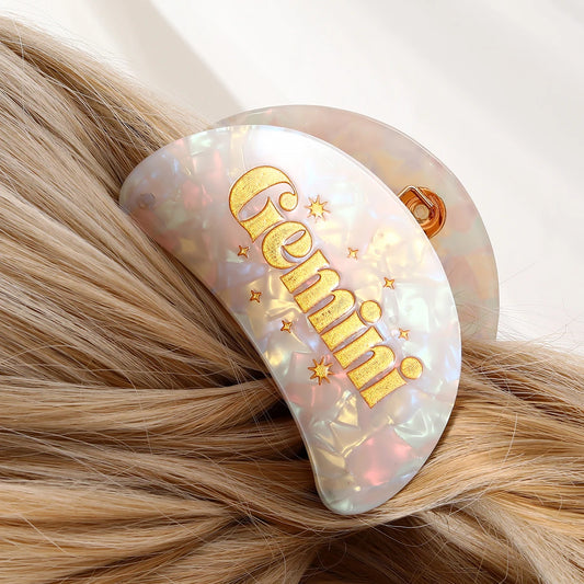 1 piece zodiac signs hair claw clip|hair clip|barrette|hair accessories