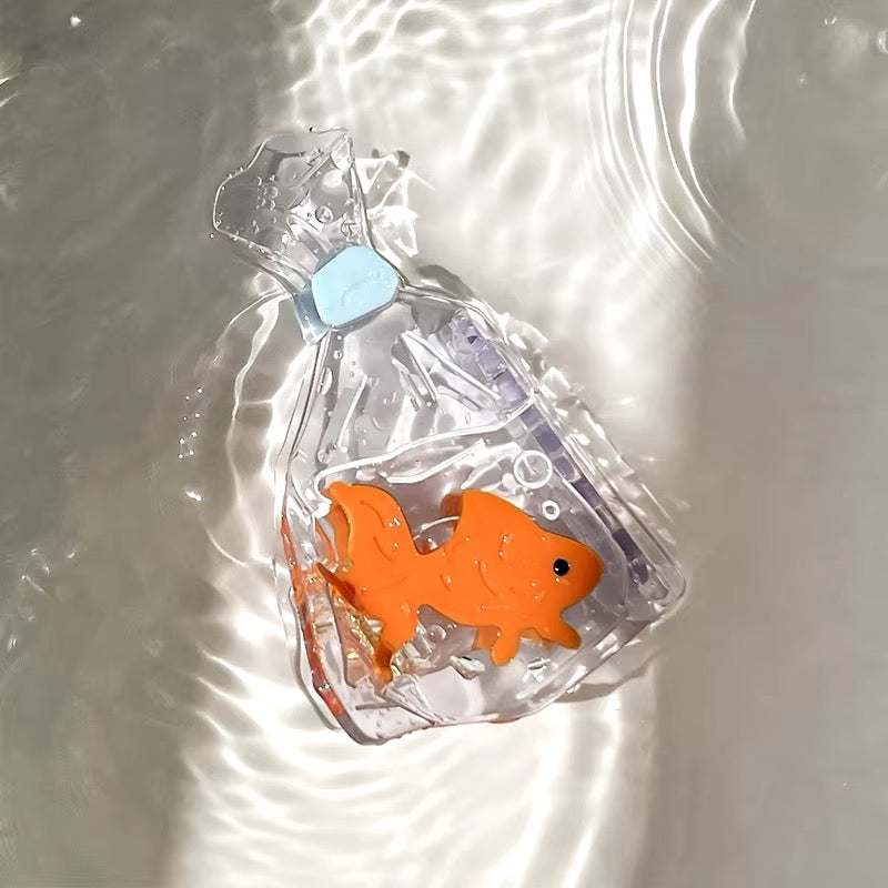 1 piece fish in a bag hair claw clip|hair clip|barrette|hair accessories
