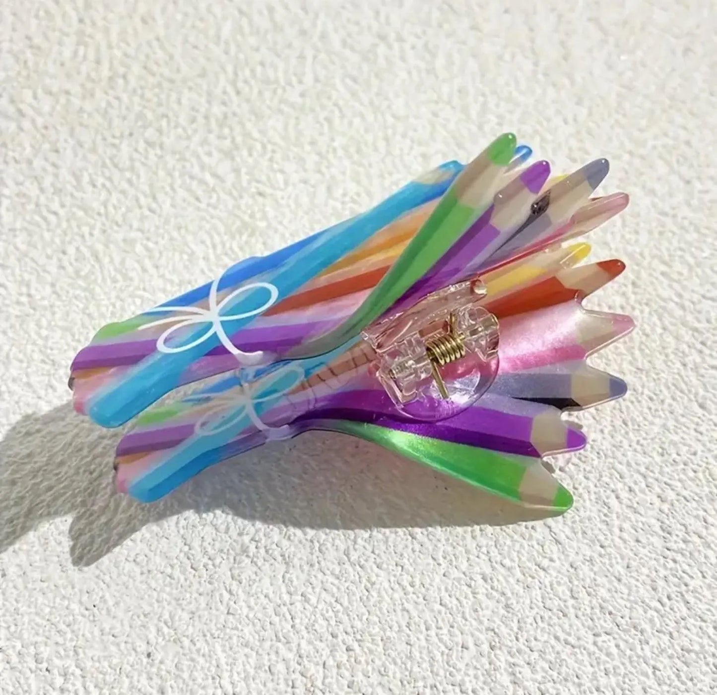 1 piece color pencils hair claw clip|hair clip|barrette|hair accessories