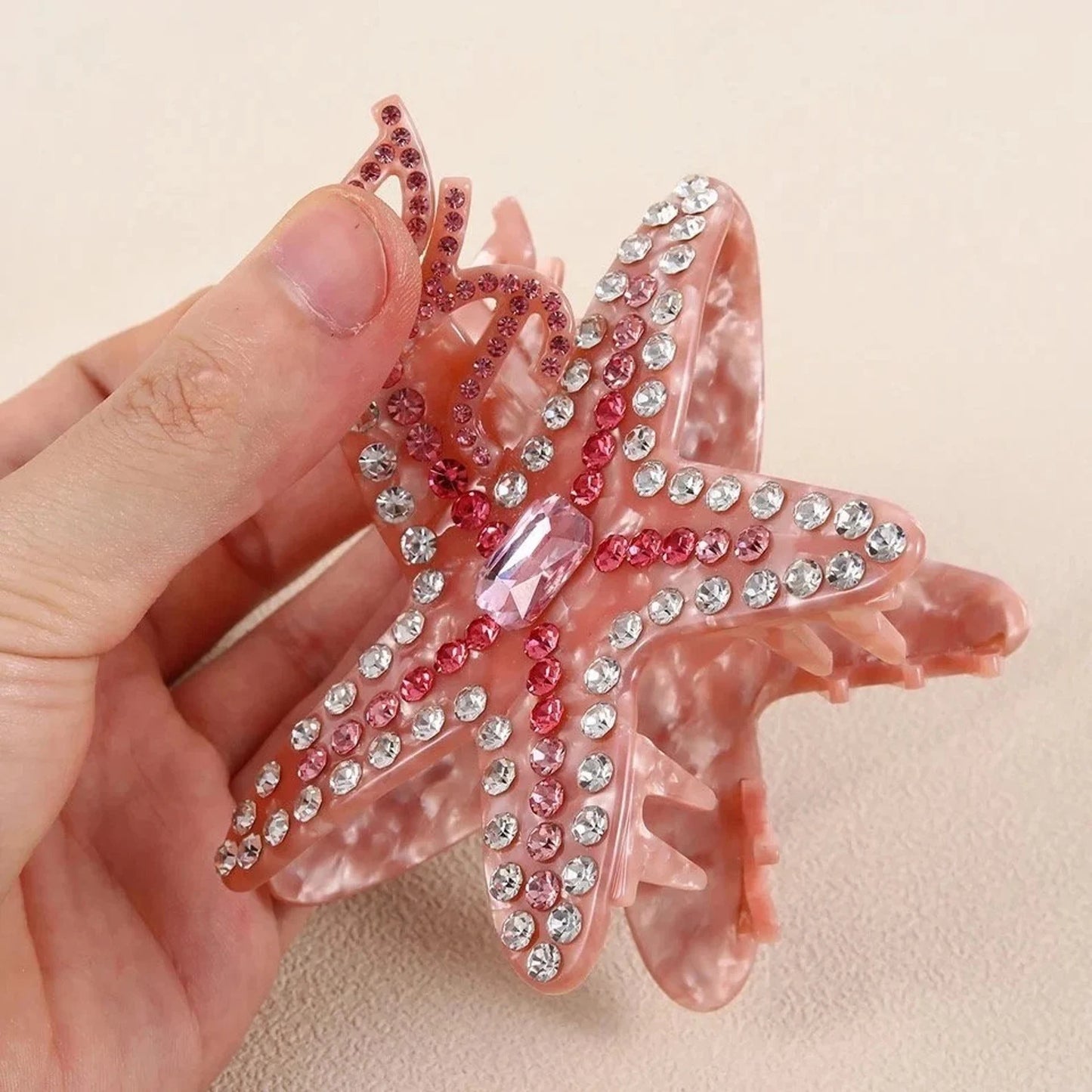 1 piece dazzled starfish hair claw clip|hair clip|barrette|hair accessories