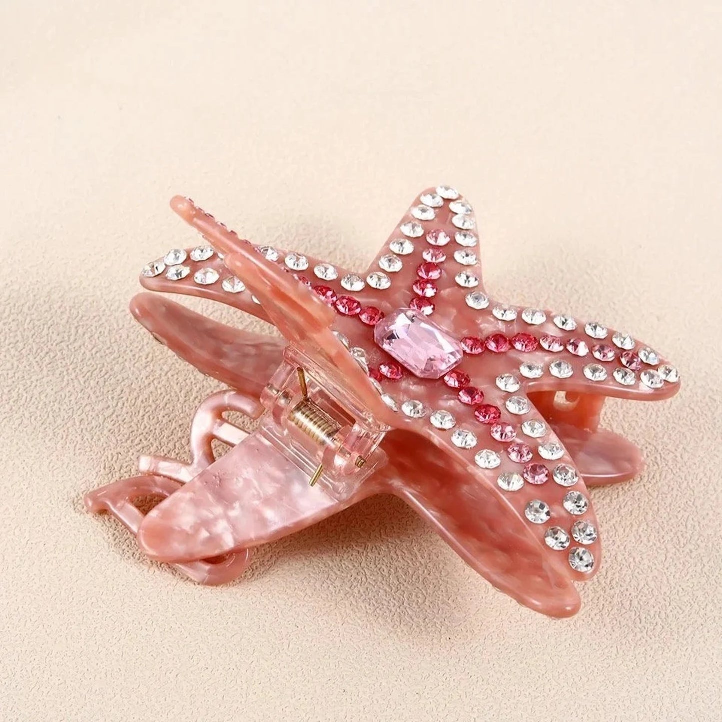 1 piece dazzled starfish hair claw clip|hair clip|barrette|hair accessories