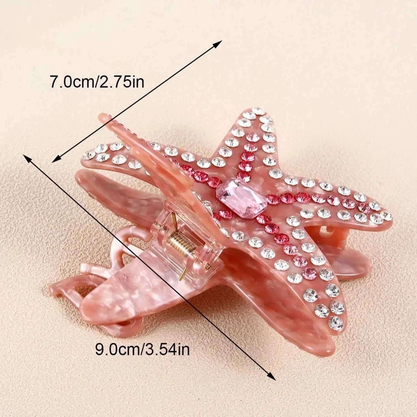 1 piece dazzled starfish hair claw clip|hair clip|barrette|hair accessories