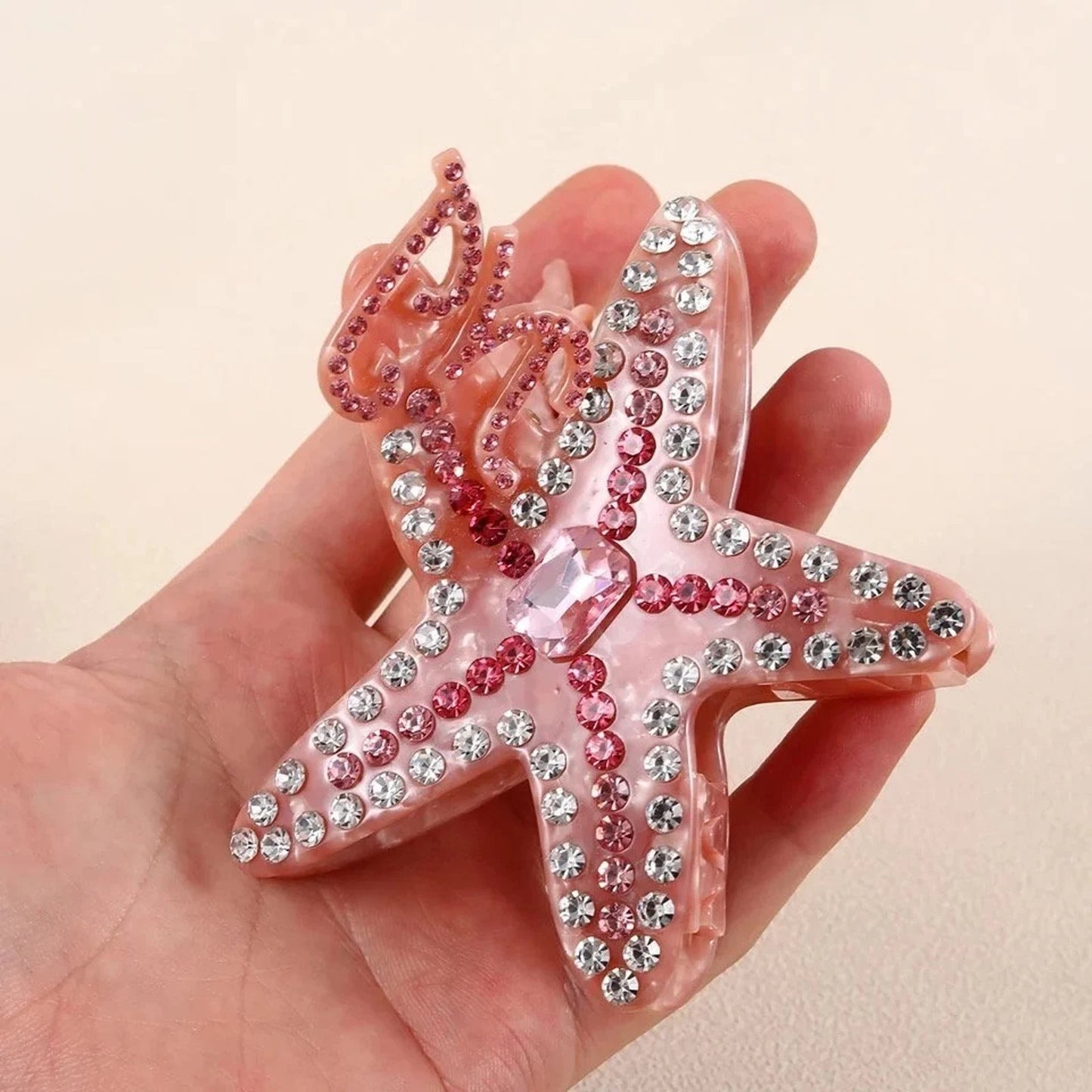 1 piece dazzled starfish hair claw clip|hair clip|barrette|hair accessories