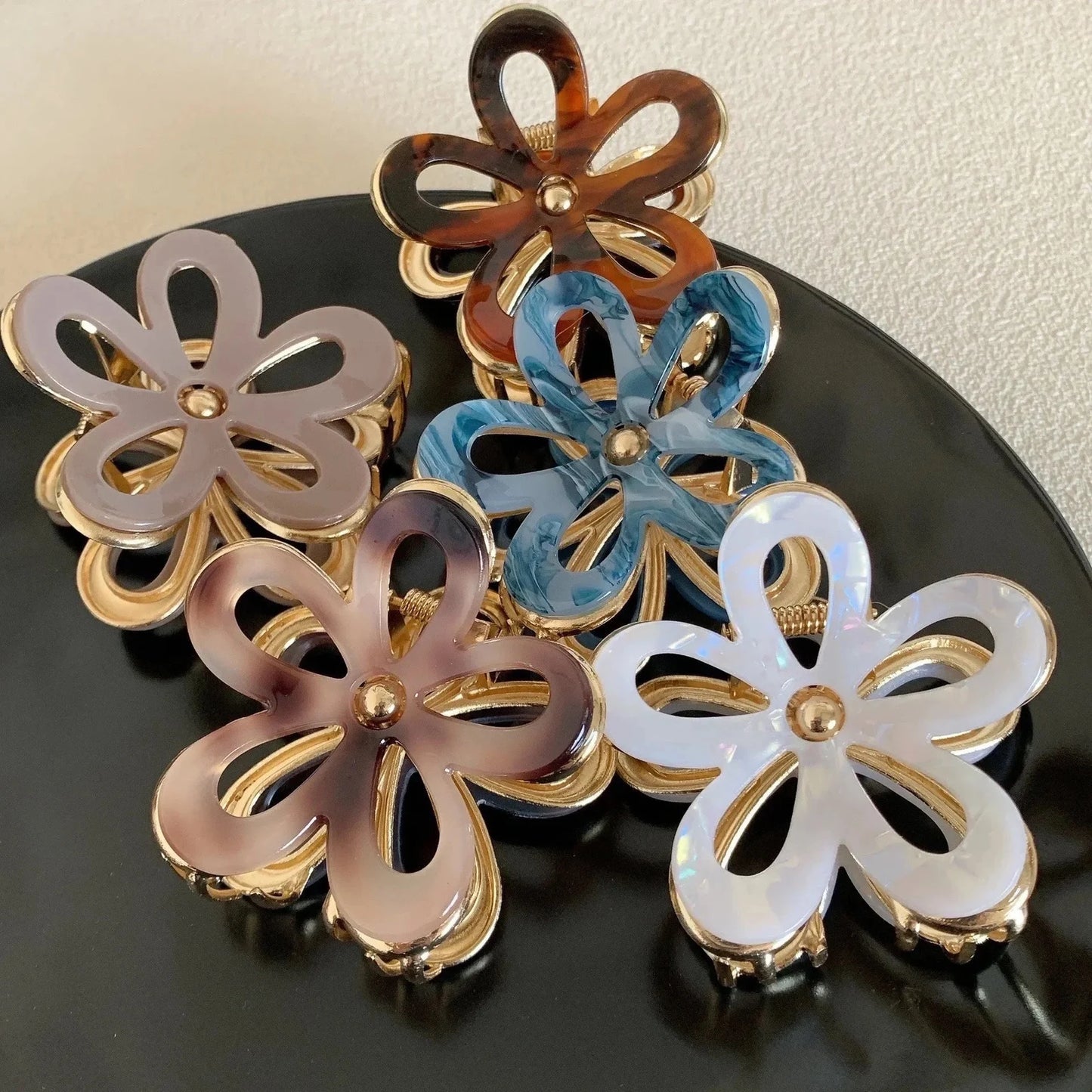 1 piece flower hair claw clip|hair clip|barrette|hair accessories