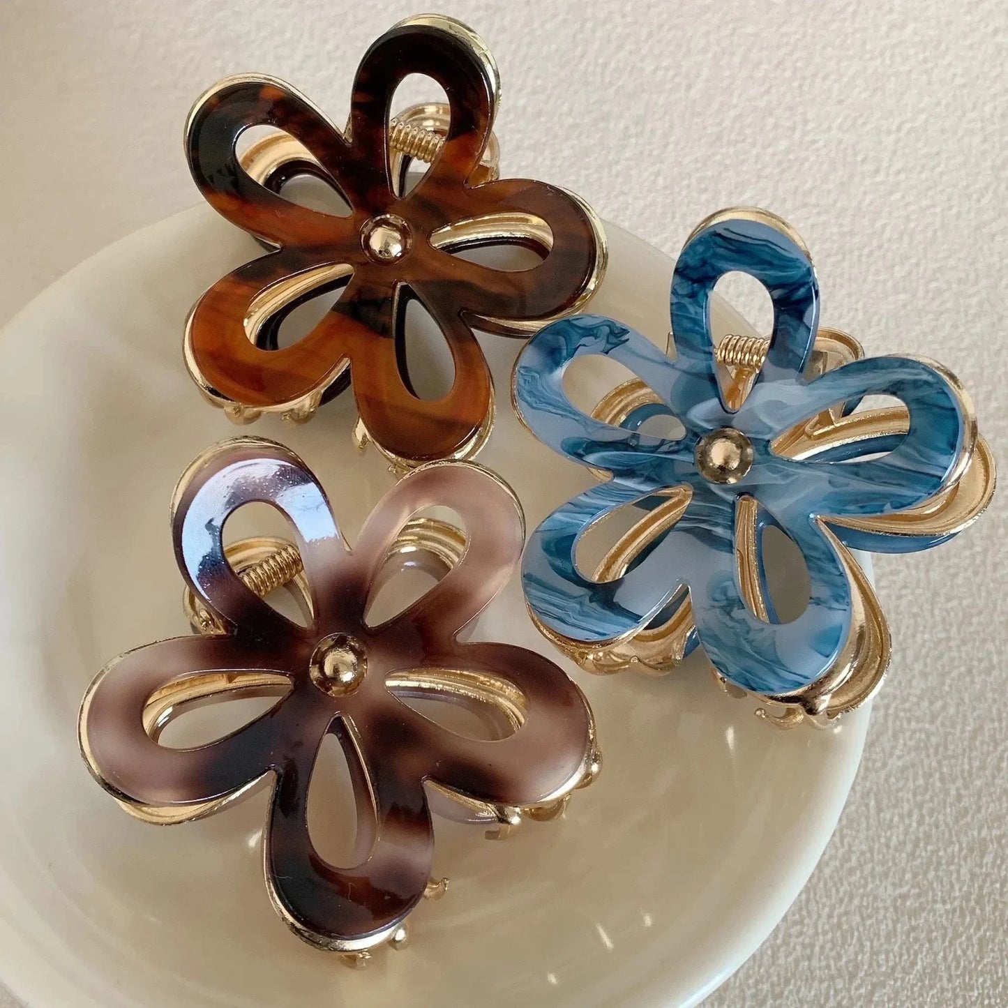 1 piece flower hair claw clip|hair clip|barrette|hair accessories