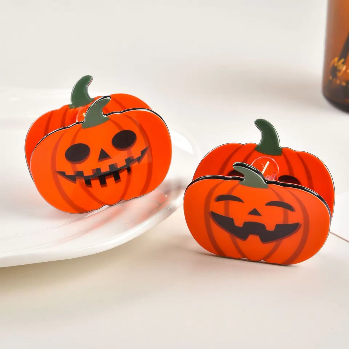 1 piece pumpkin planet hair claw clip|hair clip|barrette|hair accessories