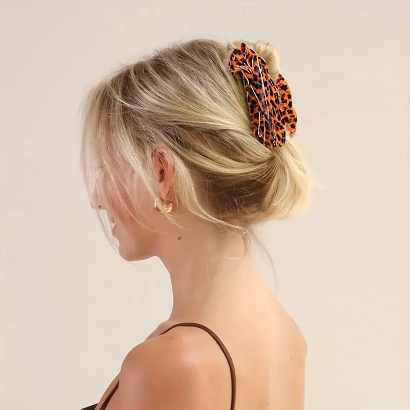 1 piece leopard hair claw clip|hair clip|barrette|hair accessories