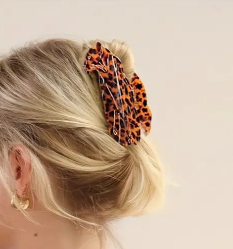 1 piece leopard hair claw clip|hair clip|barrette|hair accessories