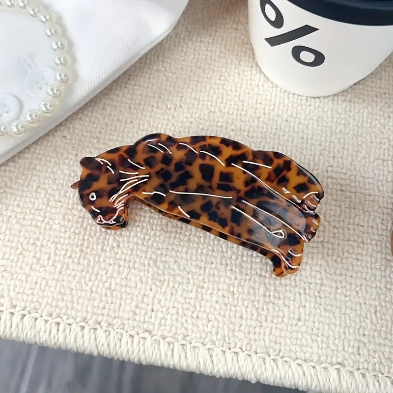 1 piece leopard hair claw clip|hair clip|barrette|hair accessories
