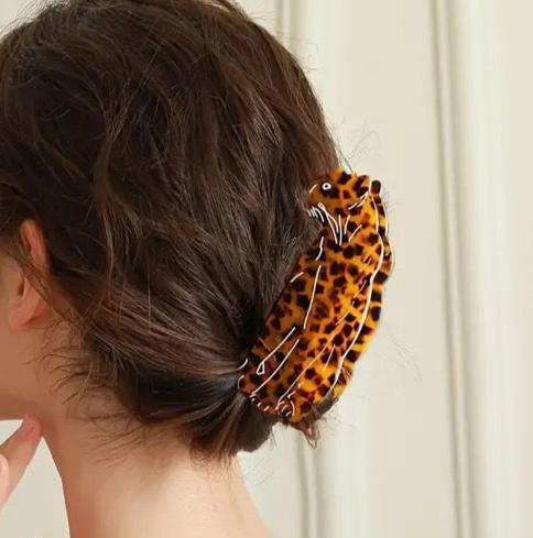 1 piece leopard hair claw clip|hair clip|barrette|hair accessories