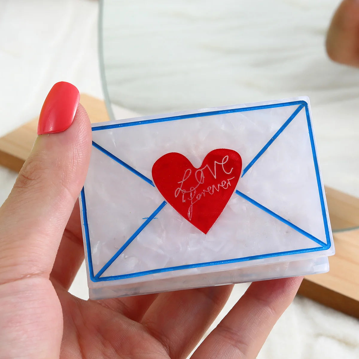 1 piece envelope mail hair claw clip|hair clip|barrette|hair accessories