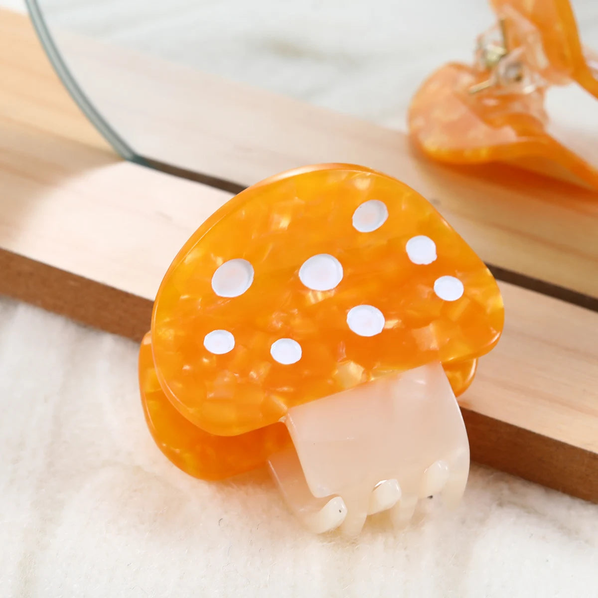 1 piece mini mushroom hair claw clip|hair clip|barrette|hair accessories