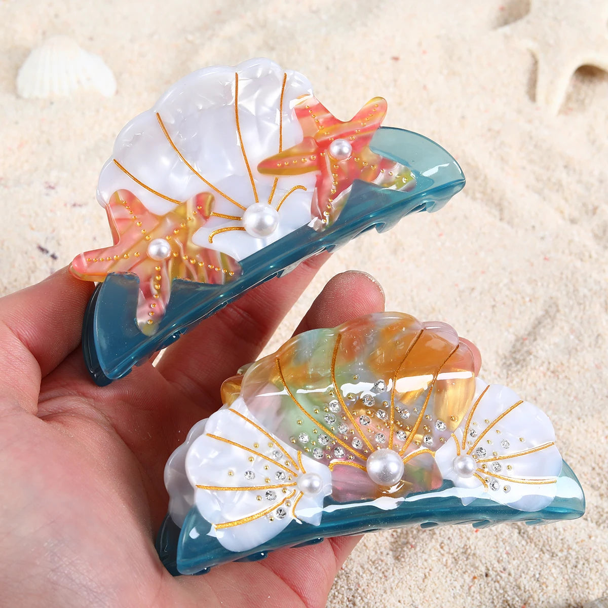 1 piece sea shell hair claw clip|hair clip|barrette|hair accessories