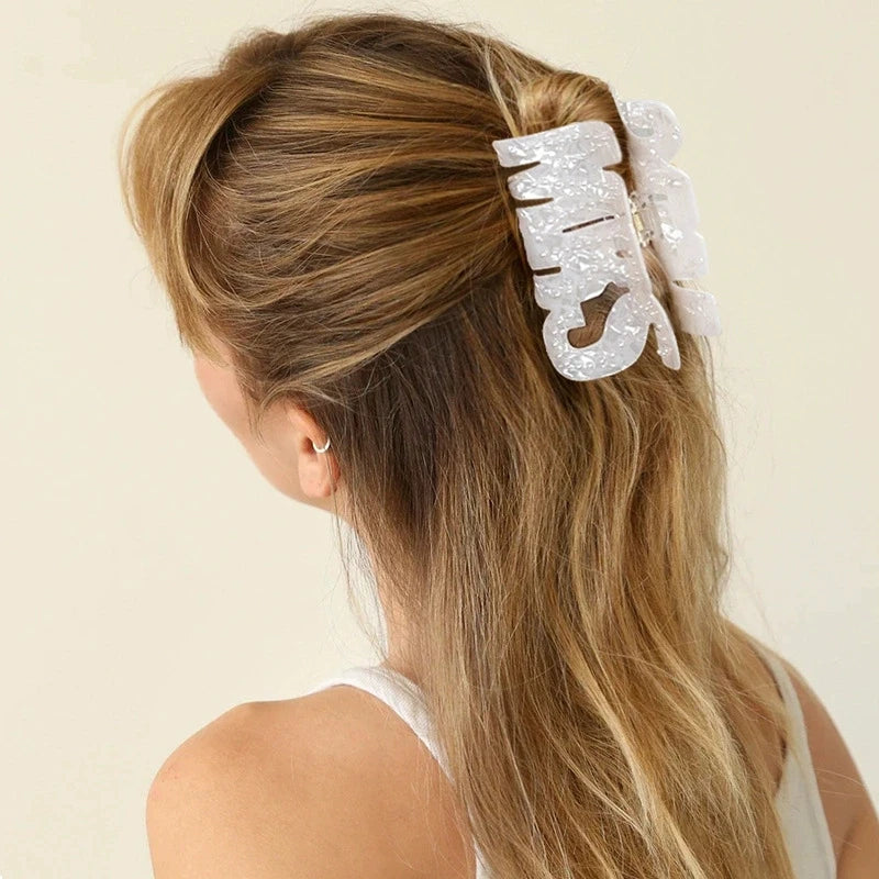 1 piece Bride, wifey, mrs hair claw clip|hair clip|barrette|hair accessories