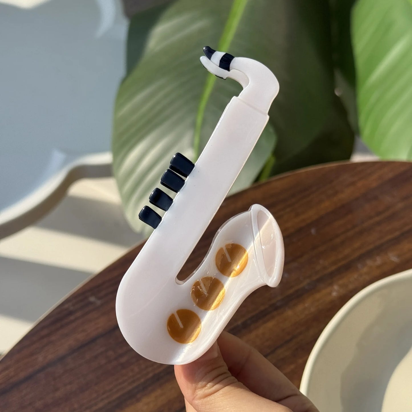 1 piece Music, Saxophone, keyboard piano hair claw clip|hair clip|barrette|hair accessories