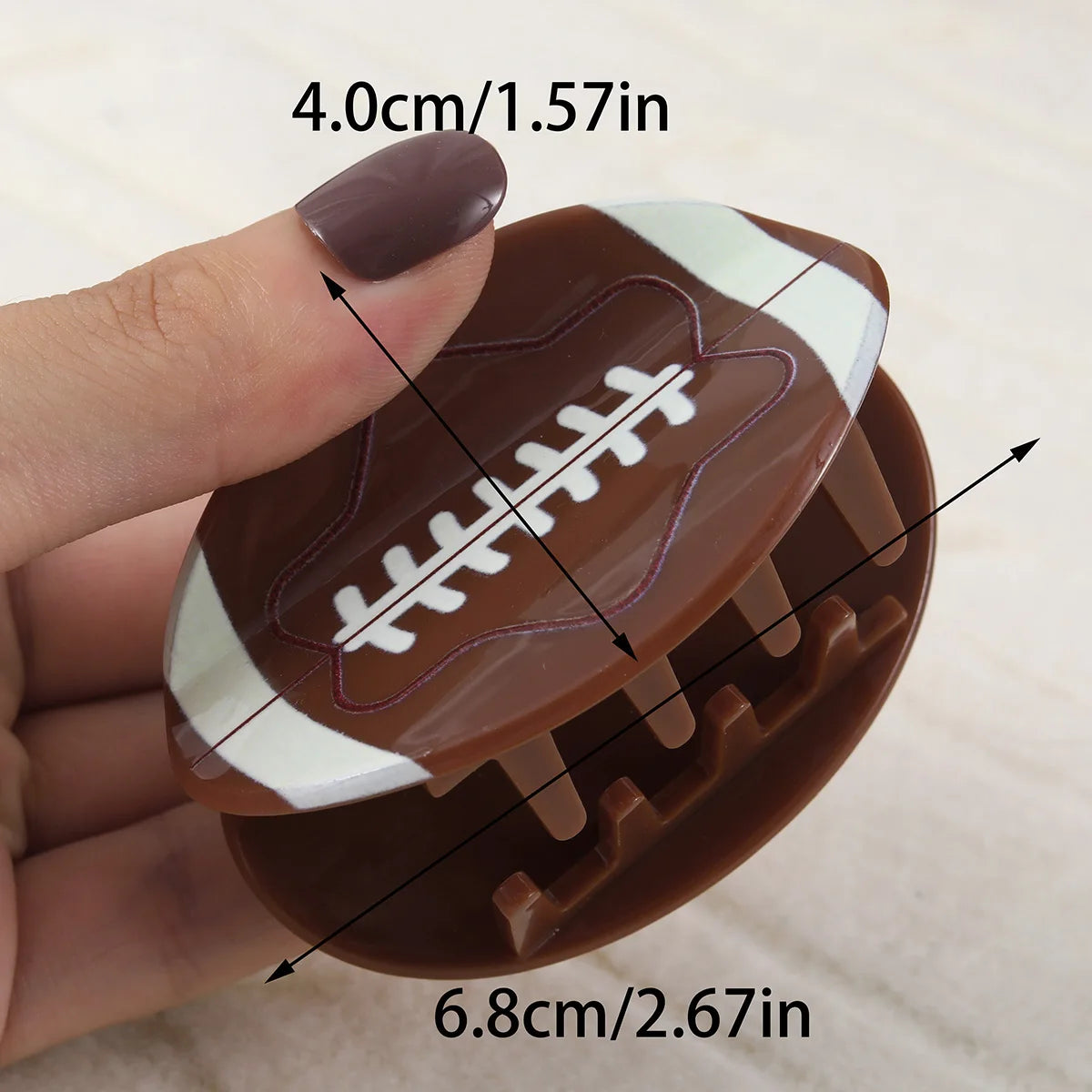 1 piece sports football, basketball, volleyball, tennis, soccer, hair claw clip|hair clip|barrette|hair accessories