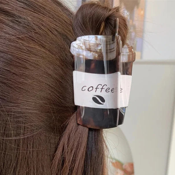 Coffee Cup Hair Claw
