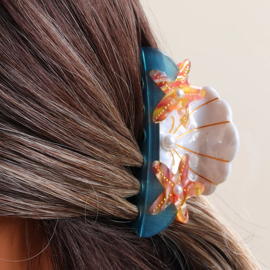 1 piece sea shell hair claw clip|hair clip|barrette|hair accessories