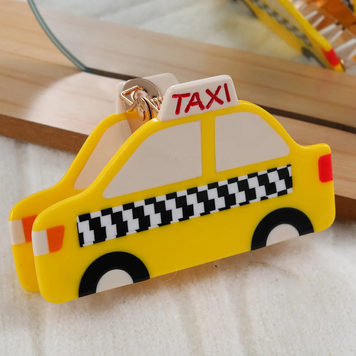 1 piece taxi cab hair claw clip|hair clip|barrette|hair accessories