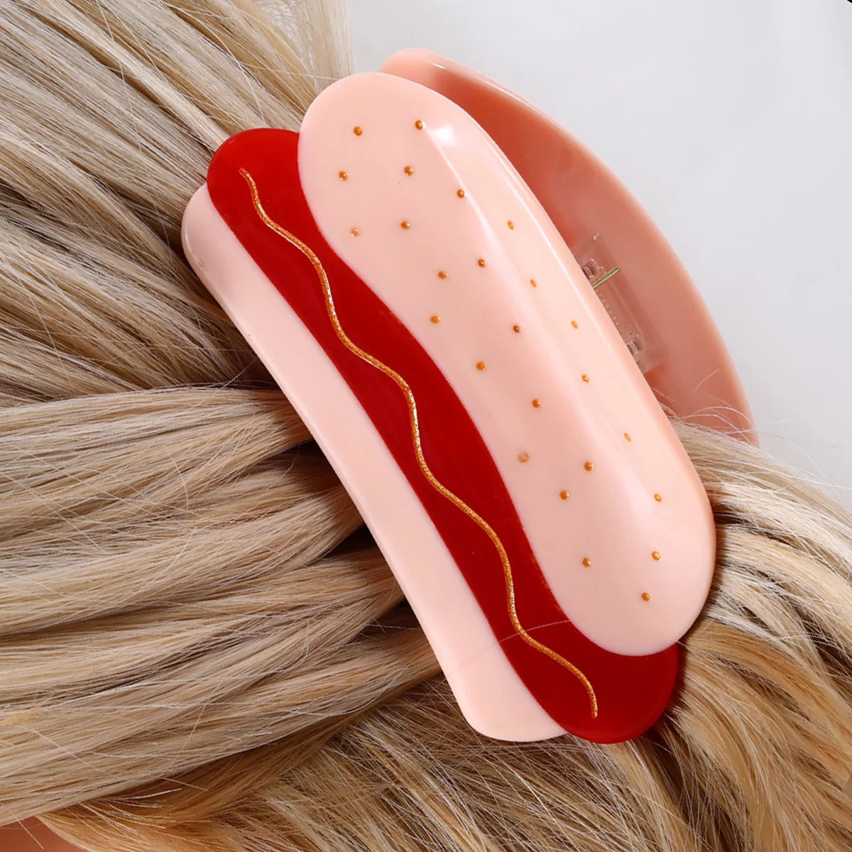 1 piece hot dog hair claw clip|hair clip|barrette|hair accessories