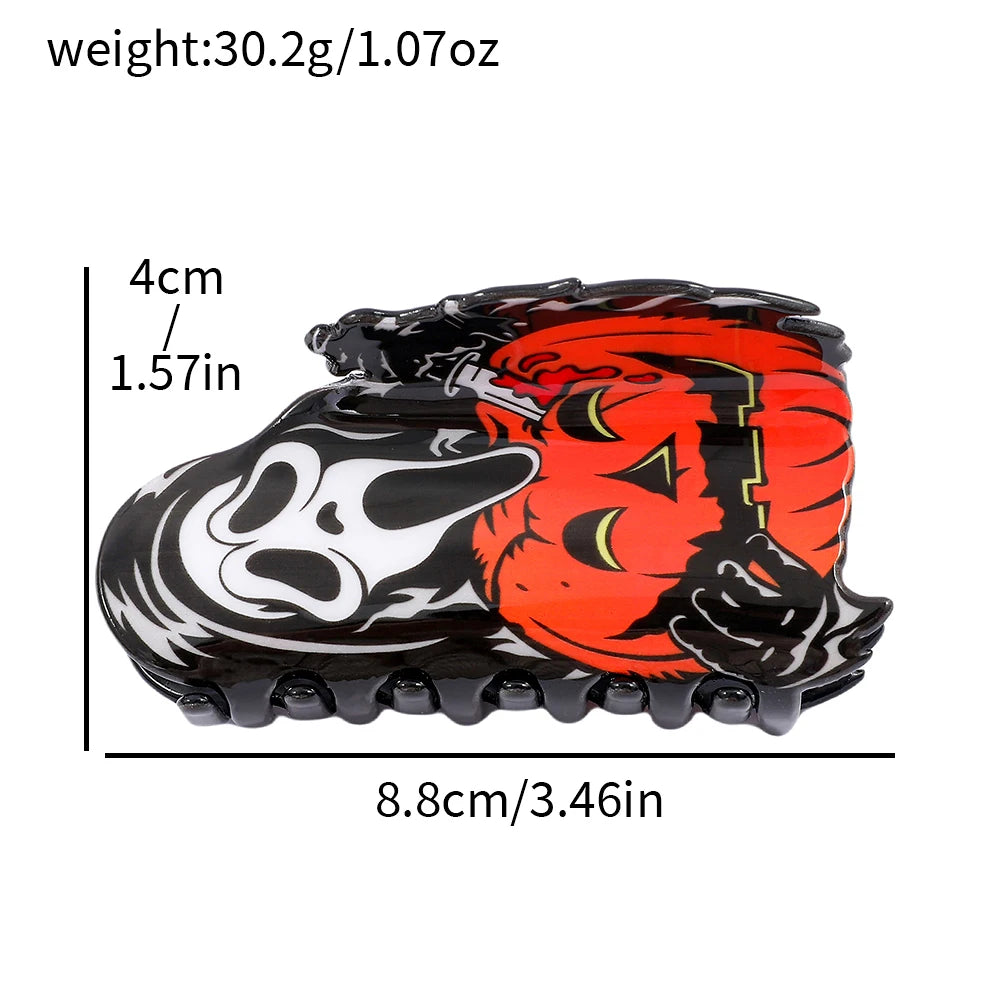 1 piece halloween ghostface hair claw clip|hair clip|barrette|hair accessories