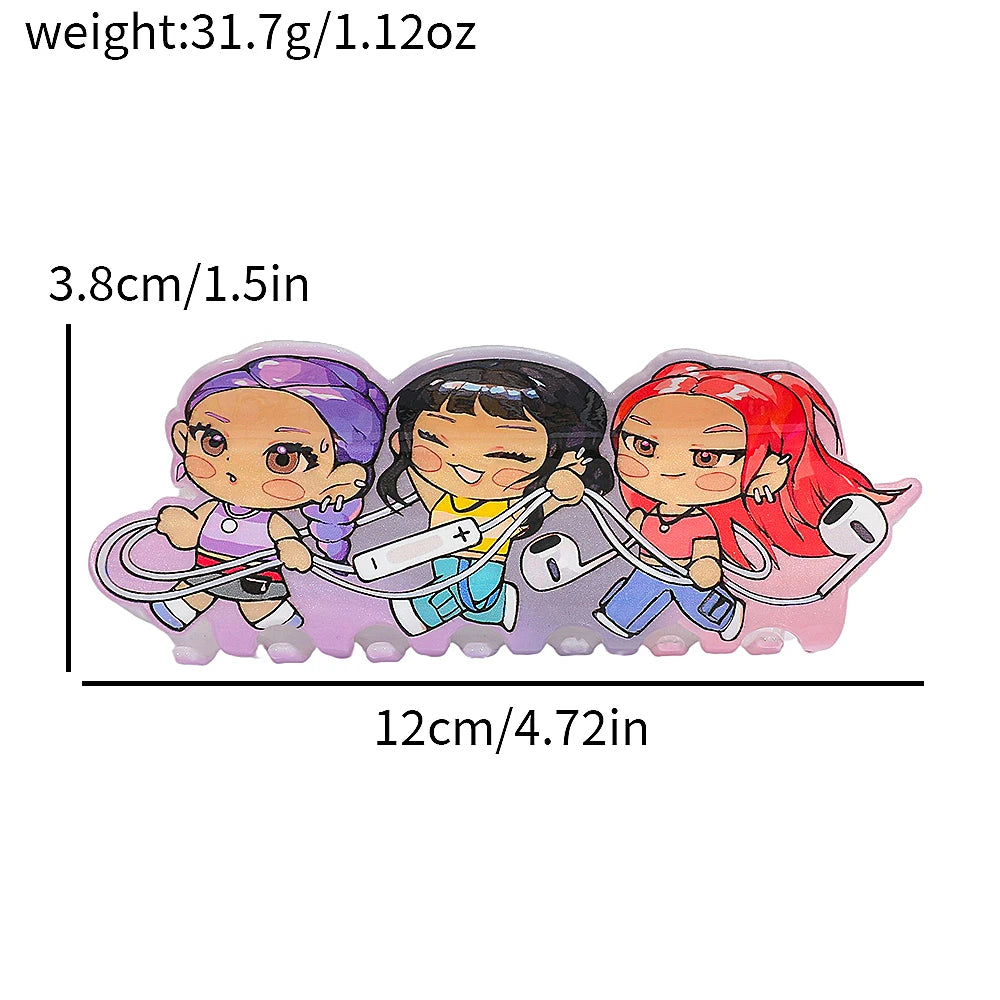 1 piece kpop hair claw clip|demon hair clip|barrette|hair accessories