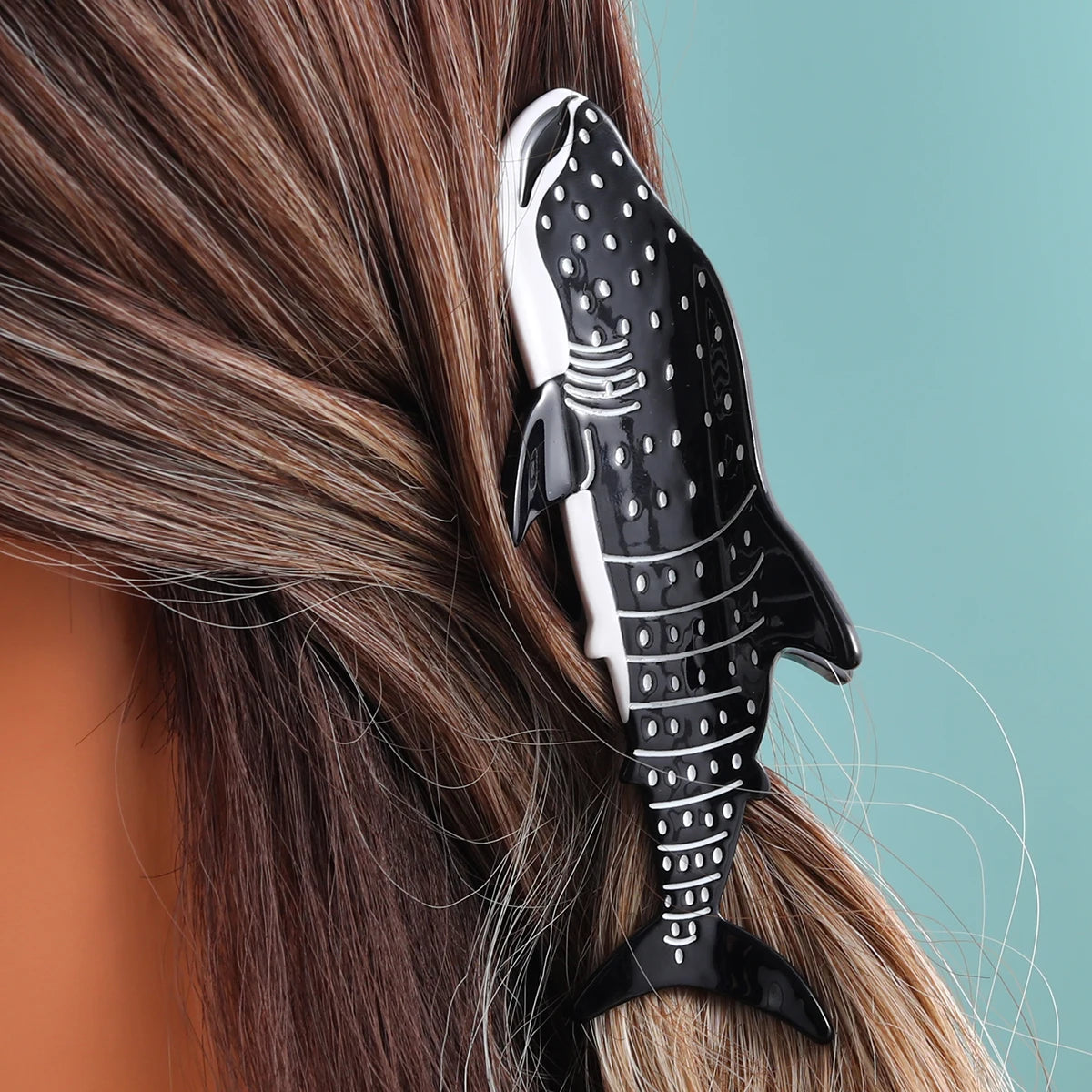 fish hair accessories 1 piece fish Hair claw clip|hair clip|barrette|hair accessories Blue