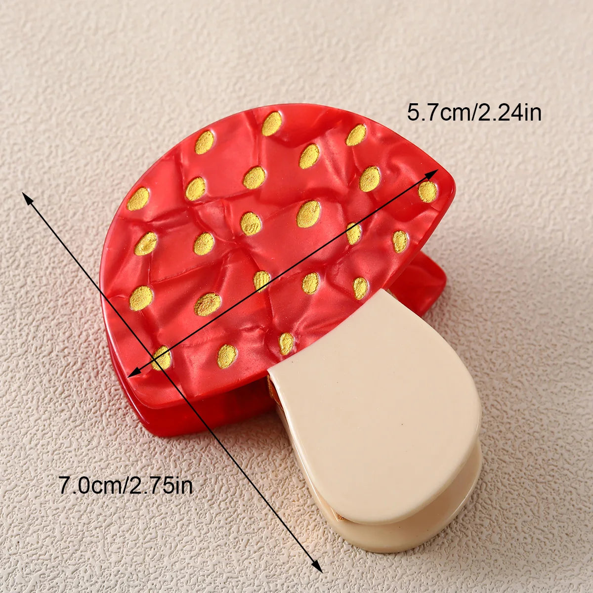 1 piece mushroom hair claw clip|hair clip|barrette|hair accessories