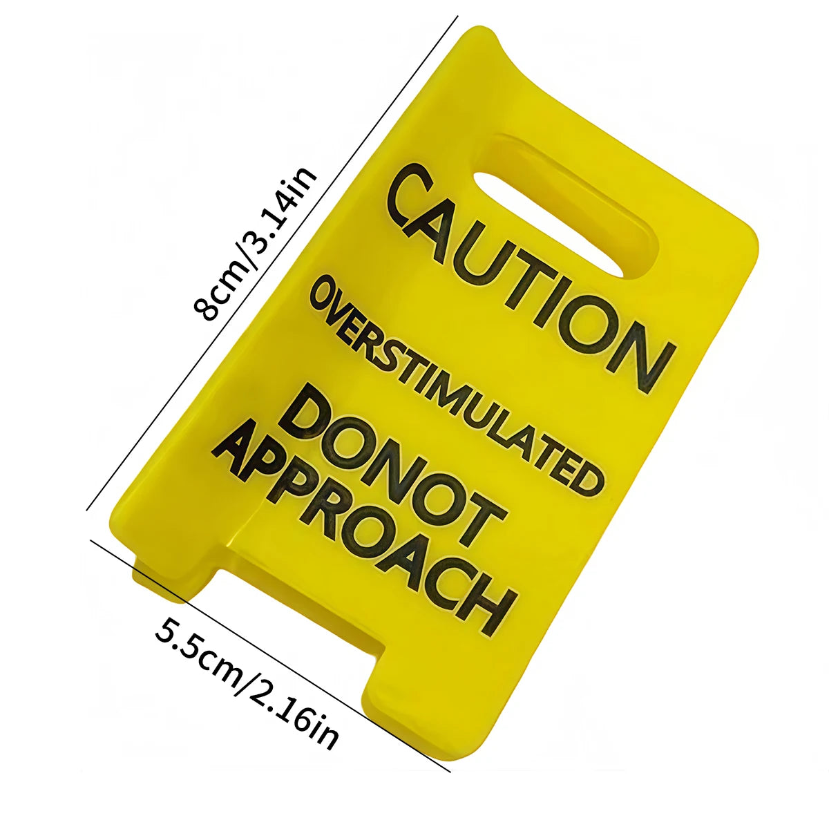 1 piece caution warning sign hair claw clip|hair clip|barrette|hair accessories