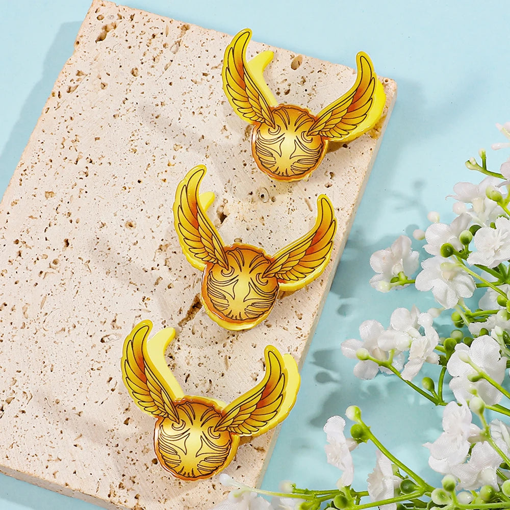 1 piece Golden snitch hair claw clip|harry hair clip|barrette|hair accessories