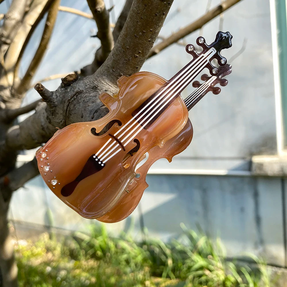 1 piece violin hair claw clip|hair clip|barrette|hair accessories