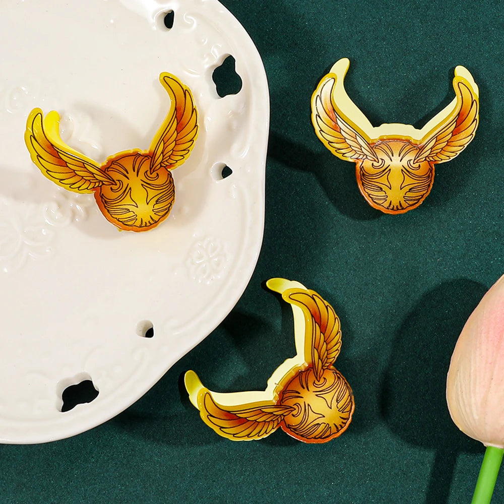 1 piece Golden snitch hair claw clip|harry hair clip|barrette|hair accessories