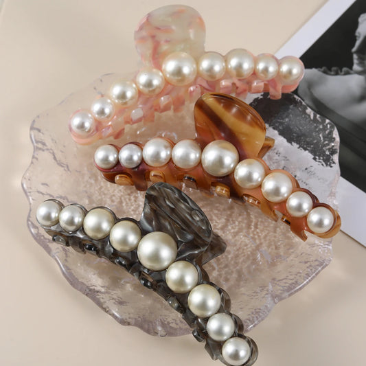 1 piece pearl hair claw clip|hair clip|barrette|hair accessories