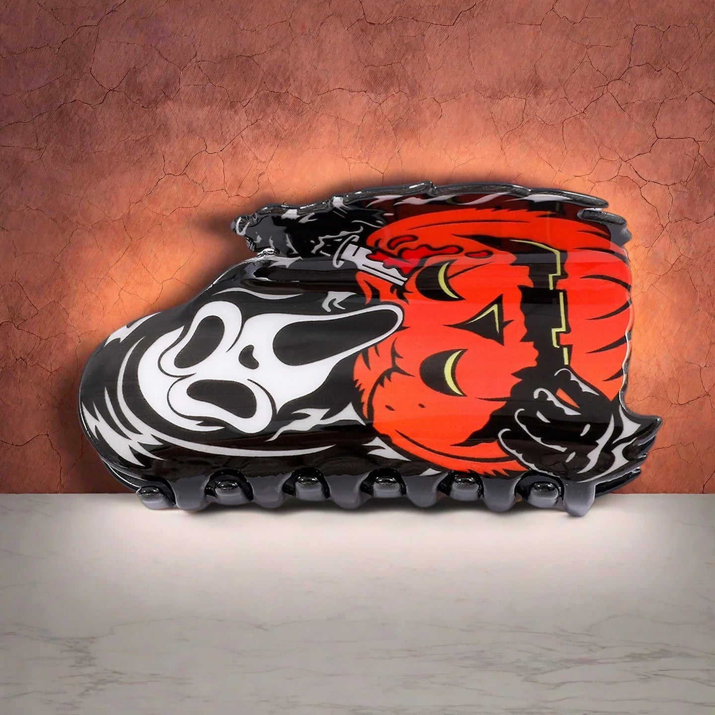 1 piece halloween ghostface hair claw clip|hair clip|barrette|hair accessories