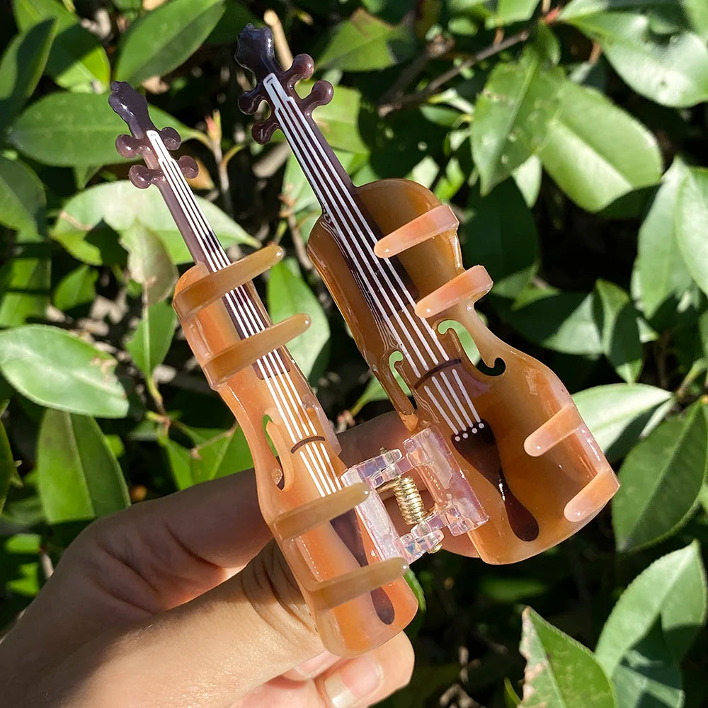 1 piece violin hair claw clip|hair clip|barrette|hair accessories