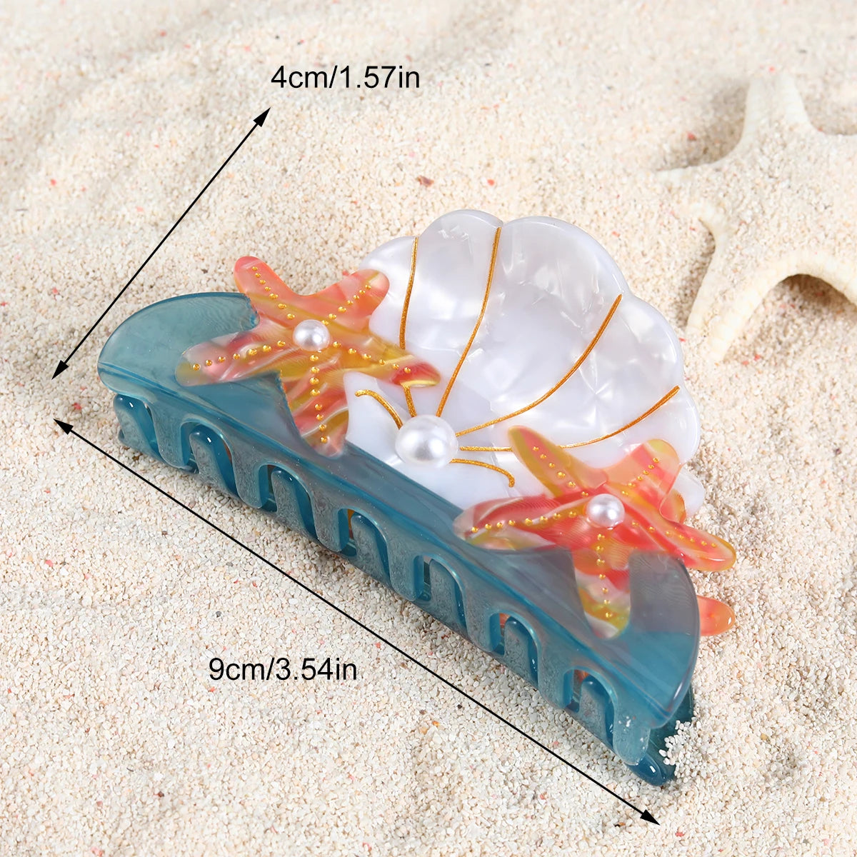 1 piece sea shell hair claw clip|hair clip|barrette|hair accessories
