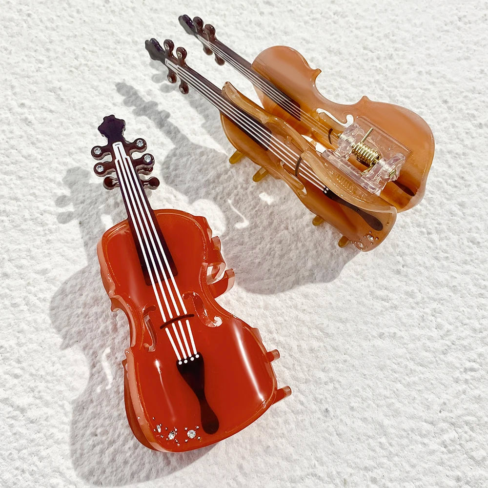 1 piece violin hair claw clip|hair clip|barrette|hair accessories